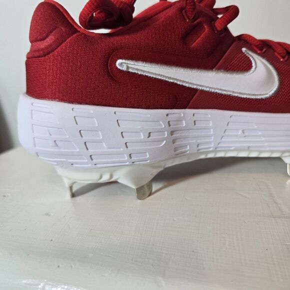 New Nike Alpha Huarache Elite 2 Low Red White Baseball Cleats Sz‎ 5.5 AJ6873 601 - Picture 9 of 9